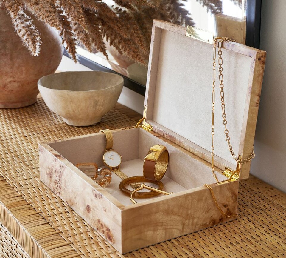 Burlwood Jewellery Box Pottery Barn Australia